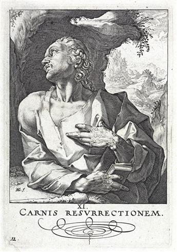 HENDRICK GOLTZIUS Christ, the Twelve Apostles and Saint Paul.
